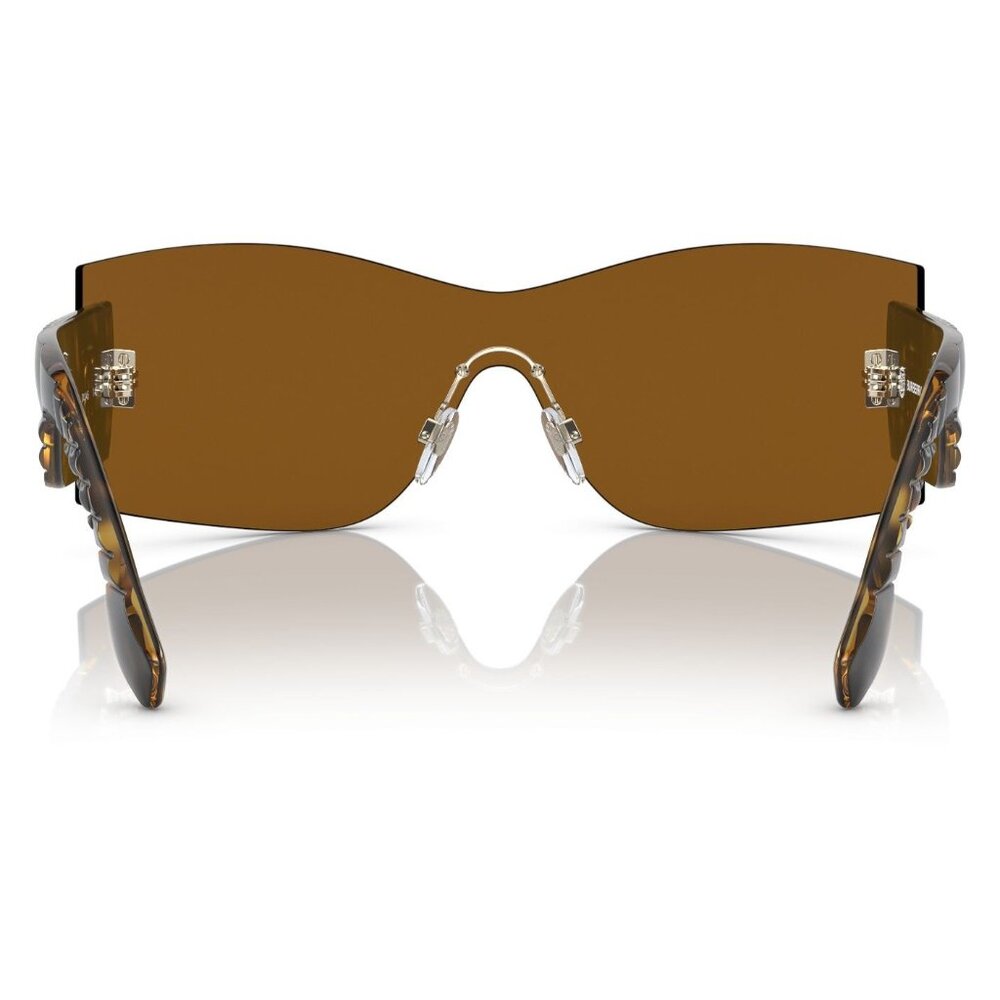 Burberry Sunglasses Bella BE3137 110963 Brown Rimless Shield Sporty NEW - Picture 5 of 15
